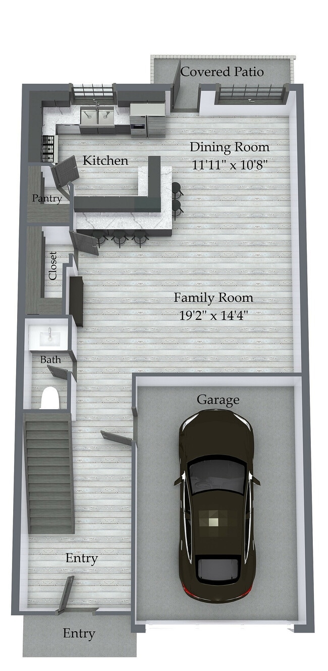Floorplan B Louetta First Floor Willow - Louetta Creek