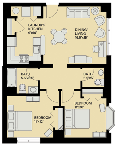 Floorplan - Marion Square