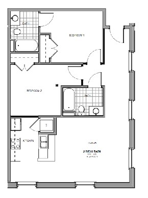 2BR/2BA - Dill Building