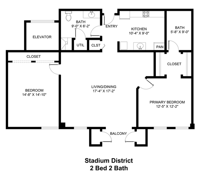 Floorplan - Stadium District Apartments