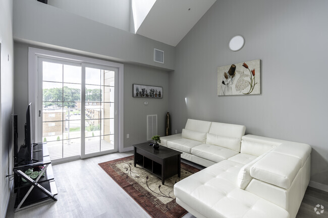 Unit 422: 1BR 1BA, Living Area - The Meridian