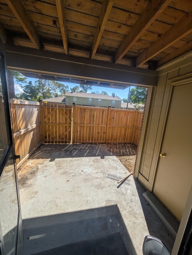 Fenced Patio with Storage - 501 Chandler Pl