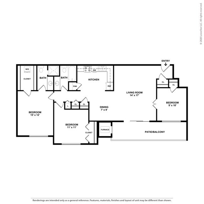 Floorplan - 7 Pointe Apartments