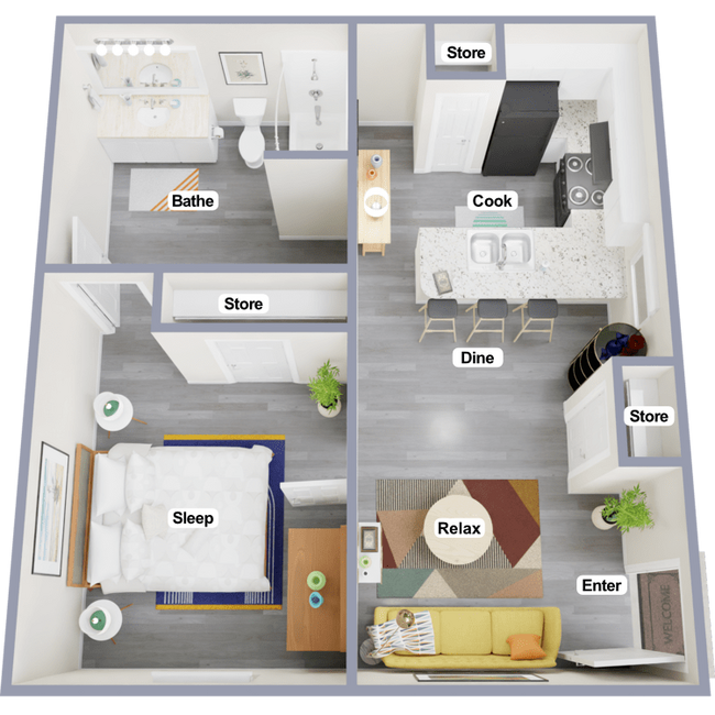 Floorplan - Parkview Apartments