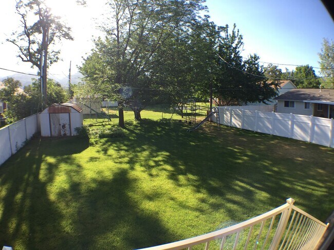 Backyard from deck - 1349 S Main St