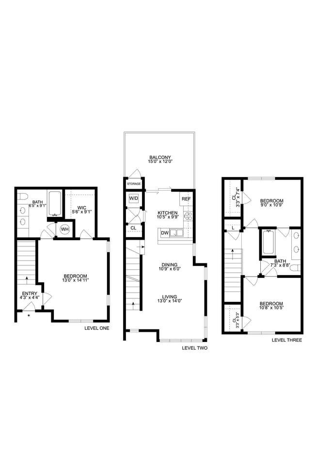 Floorplan - Lake Vista Apartments