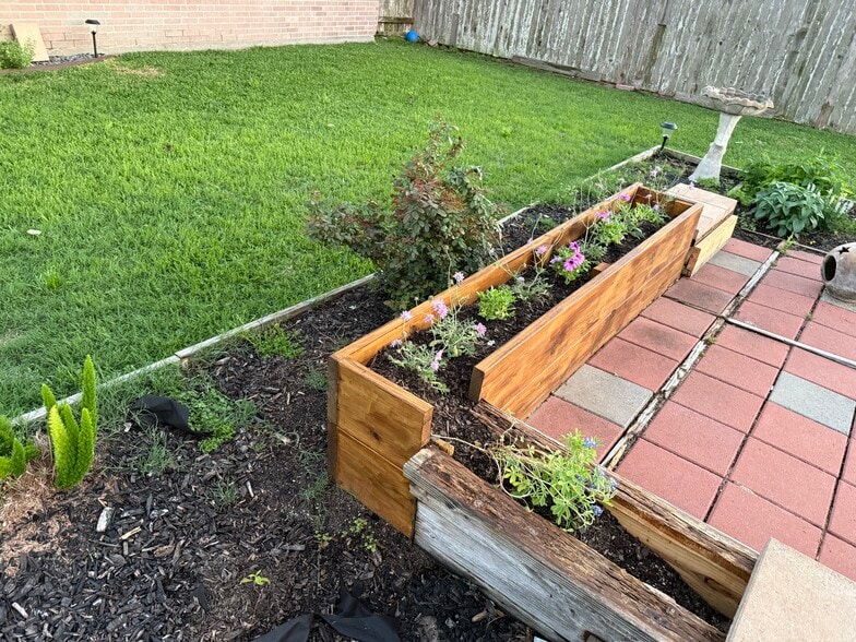 Multiple raised flower beds - 411 Mason Cir