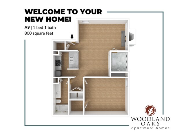 A9 Floor Plan - Woodland Oaks
