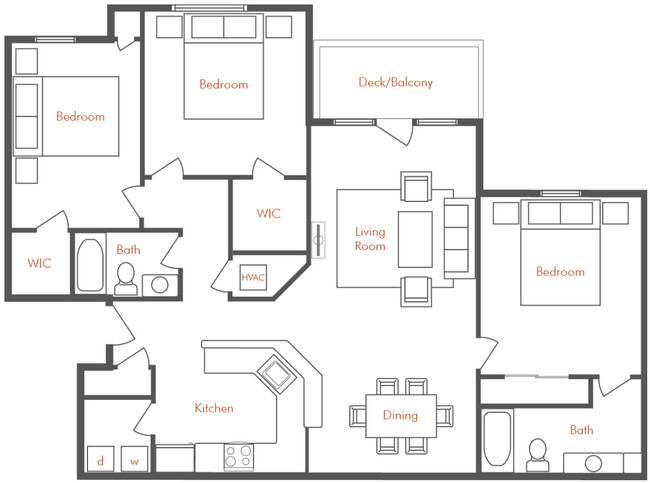 Floorplan - Pheasant Run Apartments