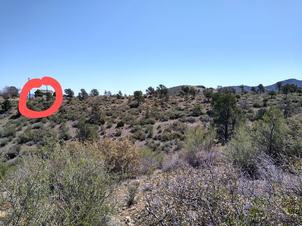 View of home from the hiking trail - 1003 N Opal Dr