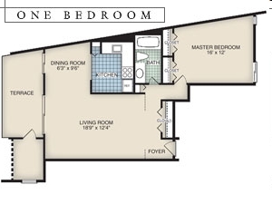 1BR/1BA - Crescent Apartments