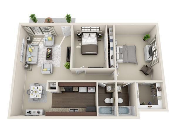 Floorplan - Villages at Parktown Apartment Homes