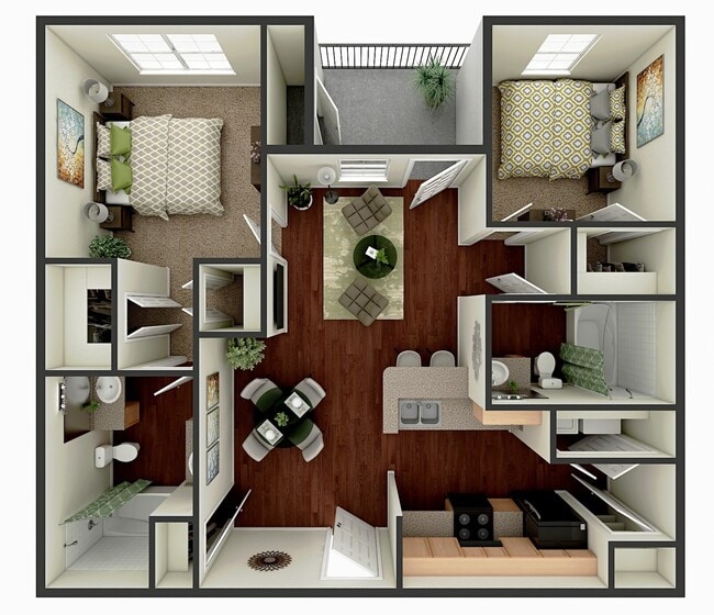 Floorplan - Pine Crest Apartments