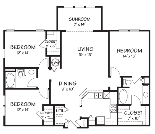 Floorplan - The Reserve on Cave Creek