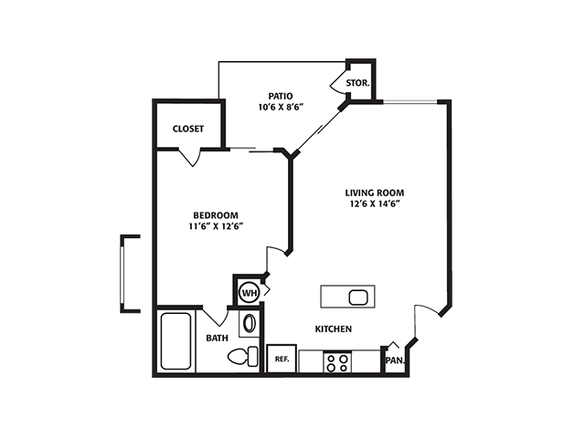 Floorplan - The Park at Portofino Apartments