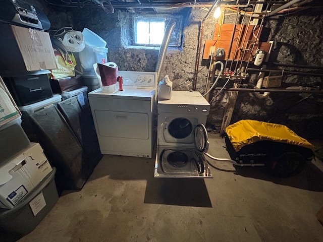 Free laundry in basement (accessible from unit via interior staircase). - 129 Durnell Ave