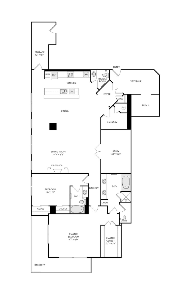 Floorplan - The Heights at Park Lane