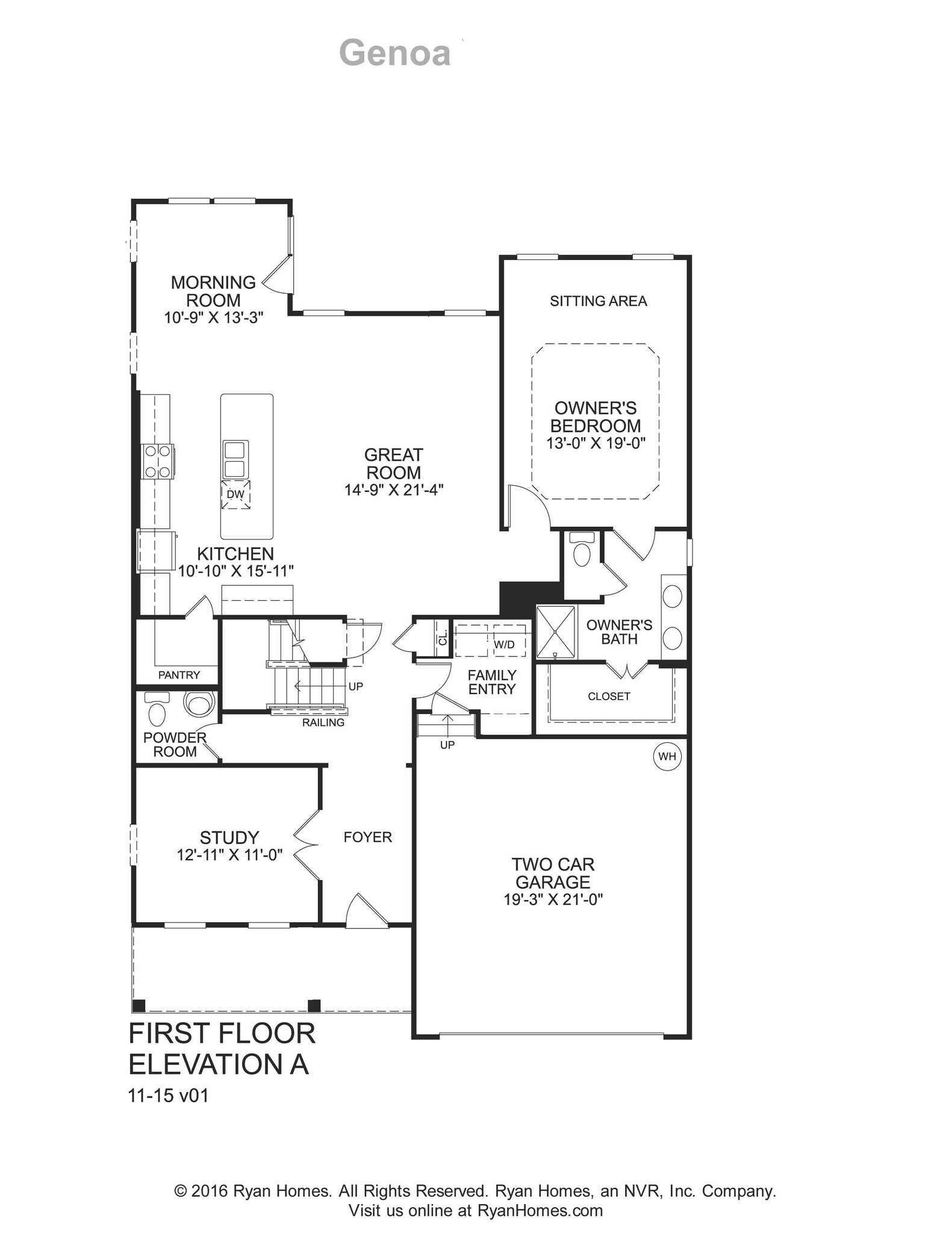 Floor plan, lower level - 7736 Tranquil Trl