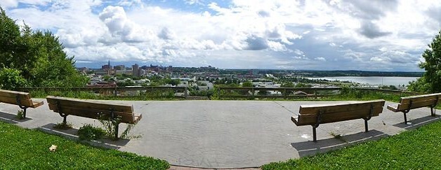 Munjoy Hill's North Street Park overlooking downtown. - 18 North St