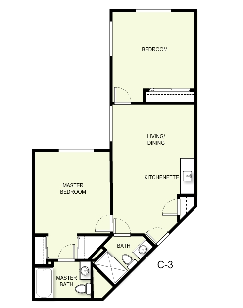 2BR/2BA - Holiday Genesee Gardens