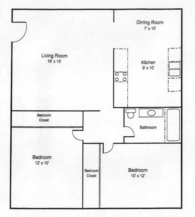 Park Ridge 2 bed 1 bath.jpg - Parkridge Apartments