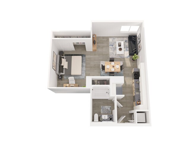 S1.1 Floor Plan - 3D - 805 Riverfront