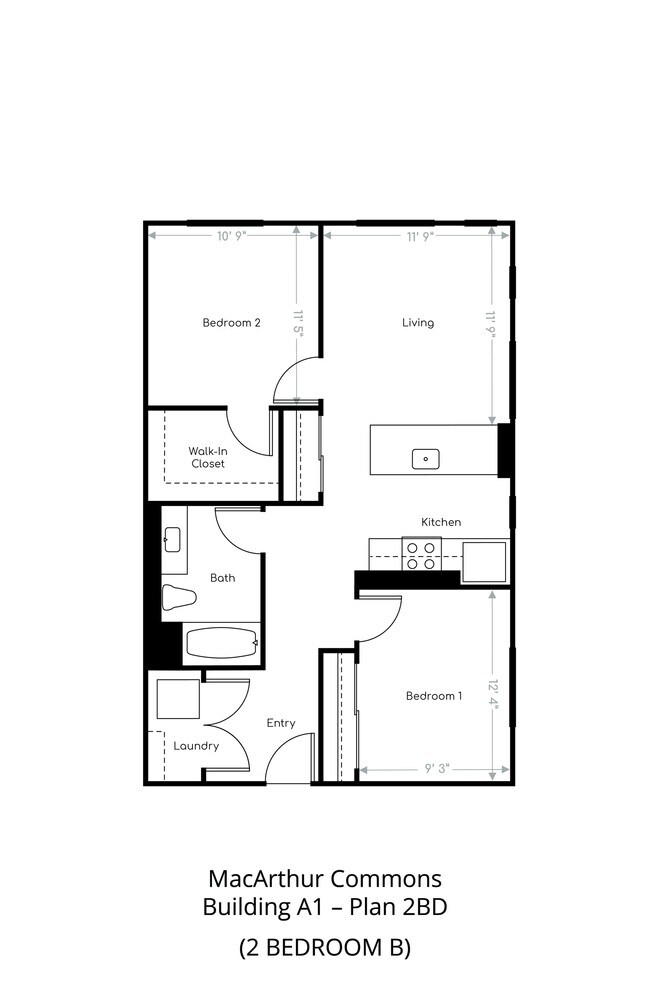 Two Bedroom B - MacArthur Commons