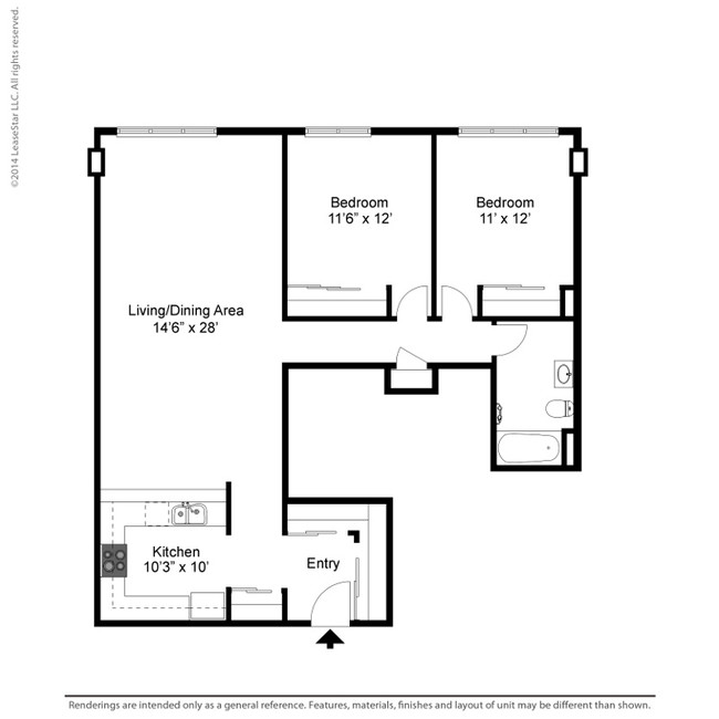 Floorplan - Vernon Oaks Apartments