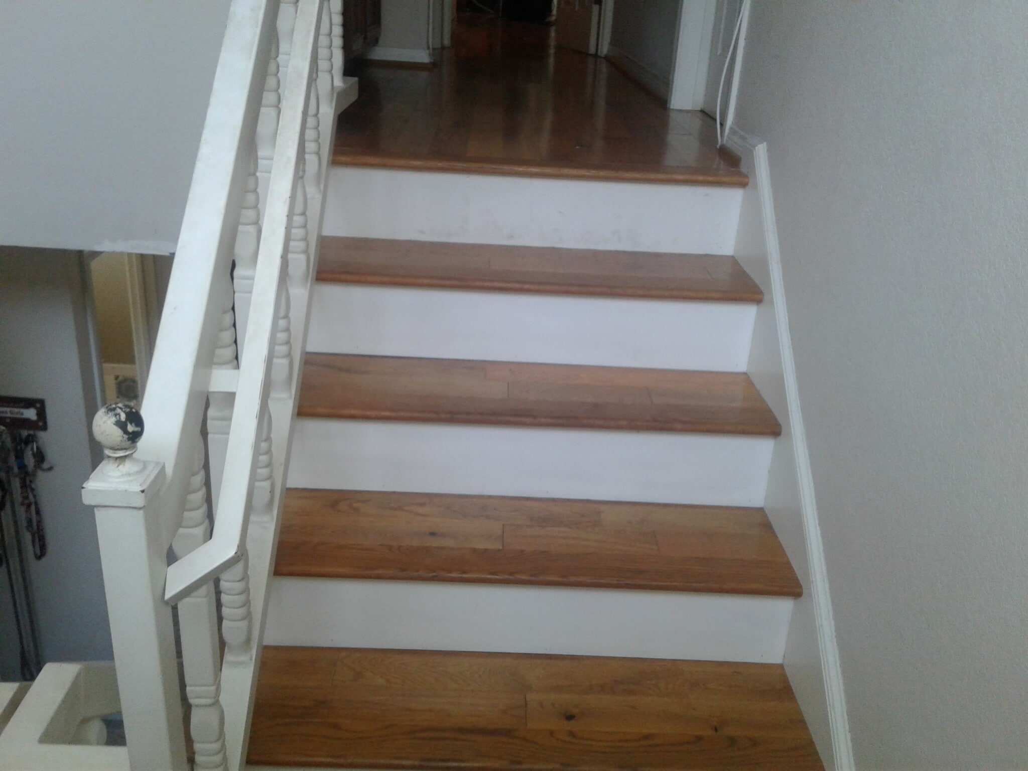 STAIRWAY-NEW HARDWOOD FLOORS & UPPER LEVEL HALLWAY - 2106 Clark Ln