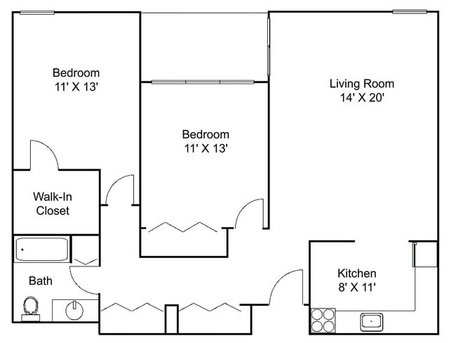 Floorplan - Hillsborough Apartments