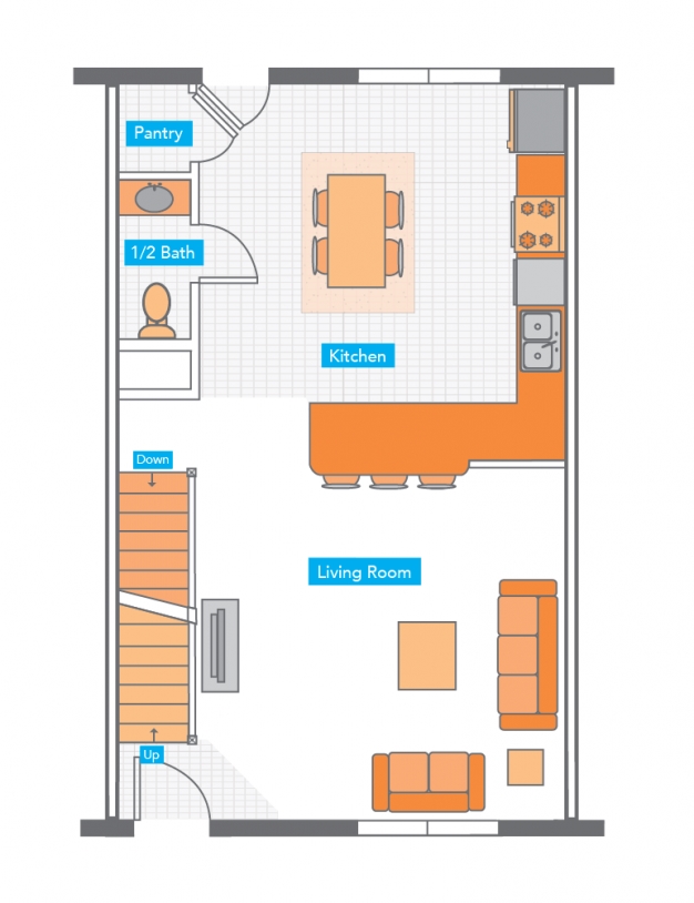 Floor Plan Entry level - Yugo Auburn North