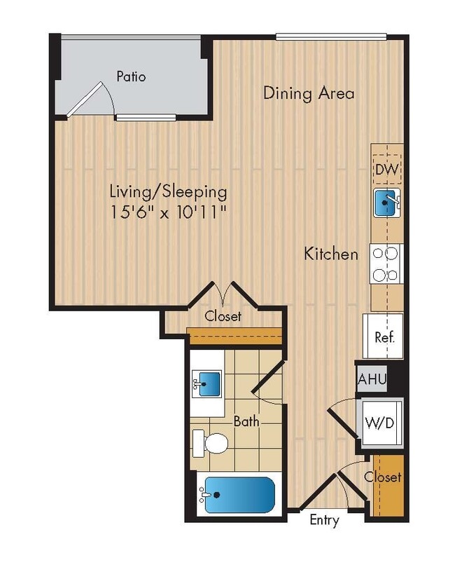 Floorplan - Flats 130 at Constitution Square