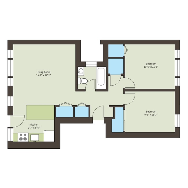 Floorplan - 5301-5307 S. Maryland Avenue