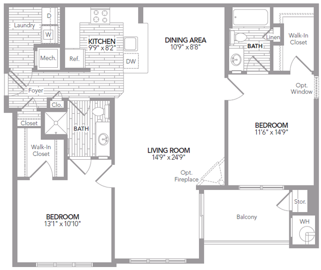 Floorplan - The Elms at Arcola