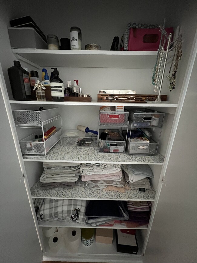 Current — linen/storage closet in hall outside of bathroom - 4222 Jasmine Ave