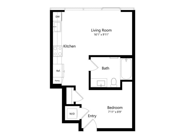 S3 | Studio | 491 SF - Ancora
