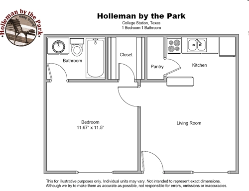 1BR/1BA - Holleman by the Park