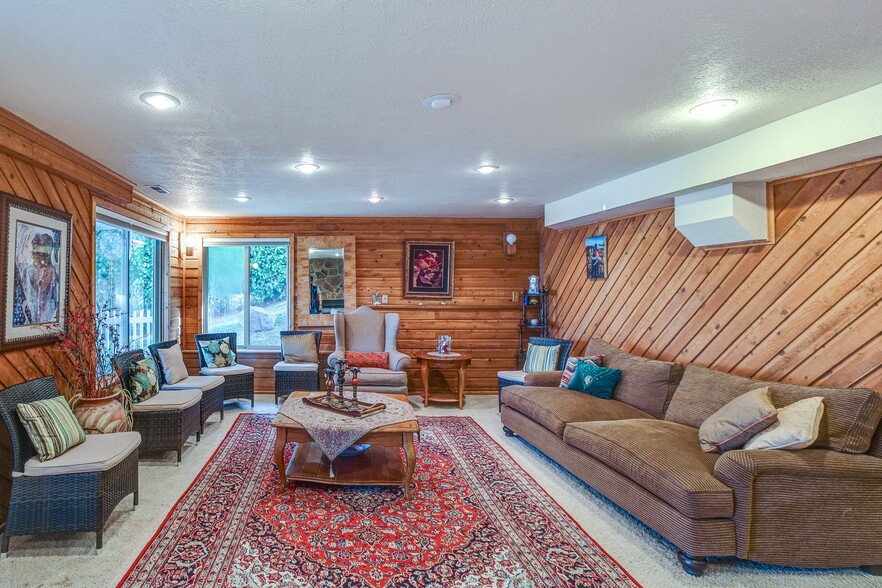 Downstairs big family room with fireplace. - 26332 135th Ave SE