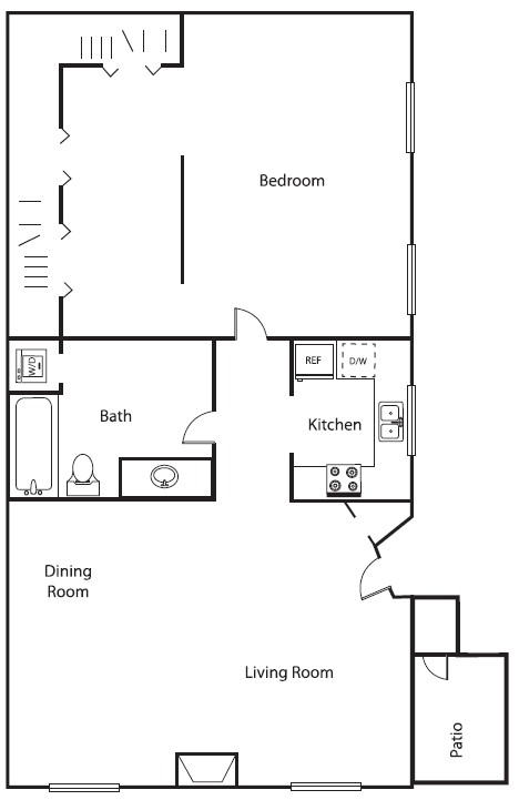 Floorplan - Lake Village West Apartments