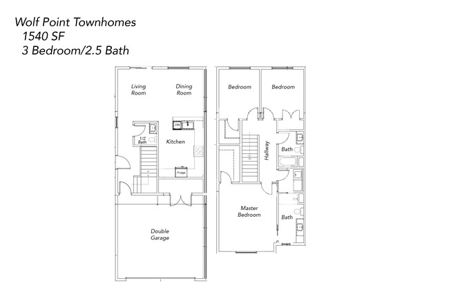 Floorplan - Wolf Point Townhomes