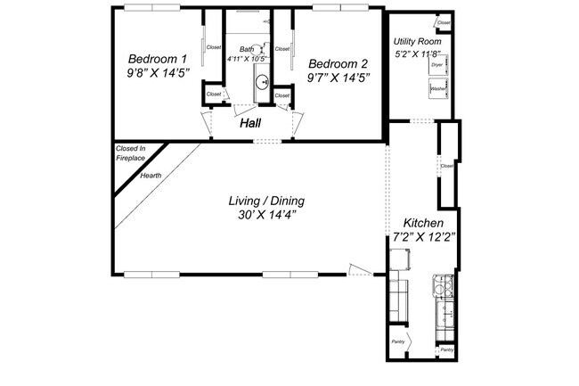 Building Photo - Coming Soon: 2 BR unit that includes water, trash, and yard care.