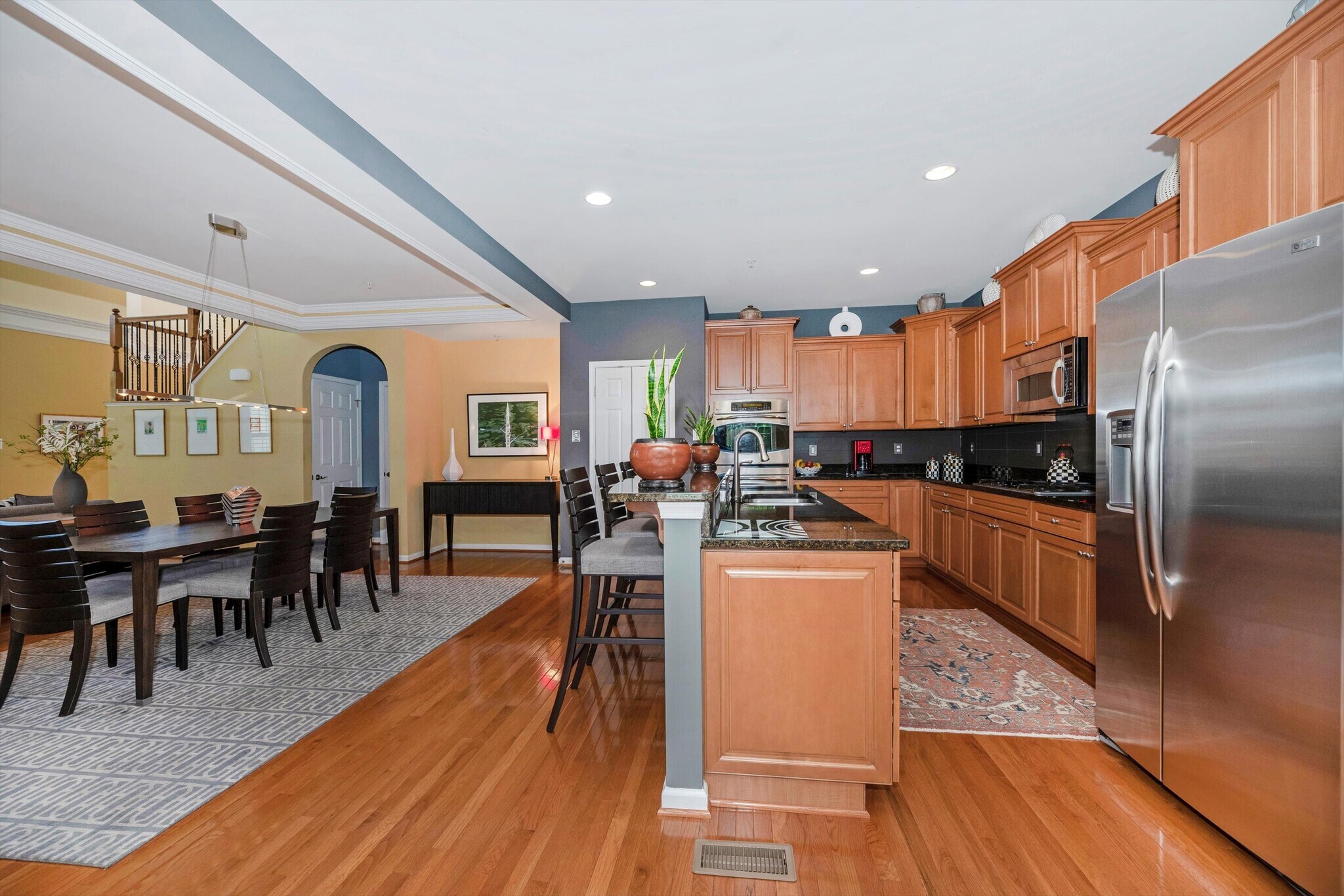 Kitchen open to Dining room - 2507 Mill Race Rd