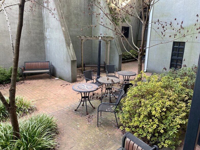 Courtyard for residents only - 118 W Marshall St