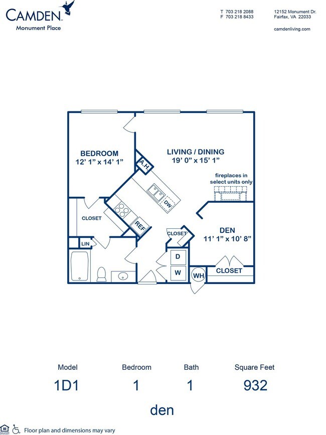Floorplan - Camden Monument Place