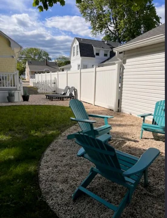 back yard adirondack chair area - 80 Wyckoff Ave
