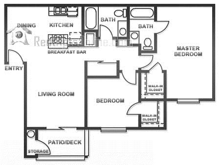 2BR/2BA - Newporter Apartments