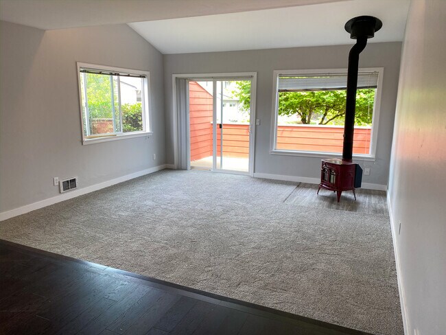 Living room and stove 2 - 237 Shepard Way NW