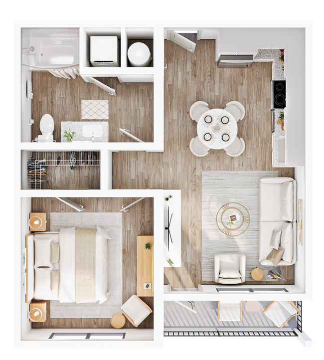 Floorplan - The Flats at Southside Gardens