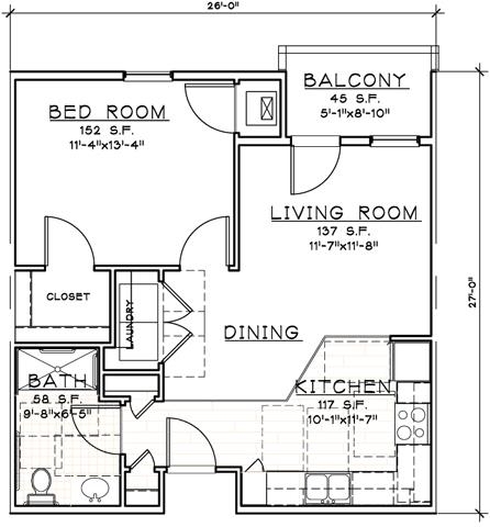 1BR/1BA - Cumberland Meadows