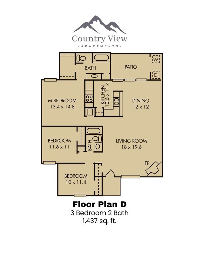 Floorplan - Country View Apartments